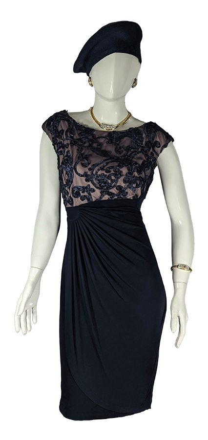 Vestido Azul Blusa Velo Cintas